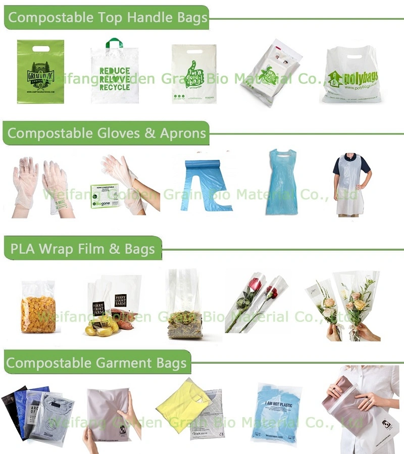 Eco Friendly Compostable Biodegradable Corn Starch /Pbat/PLA T-Shirt Shopping/Packing Bags Plastic Shopping Bag Ok Compostable