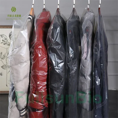 Vêtements en plastique Sac d'emballage de vêtements Compostable DIN En13432 Imprimé Aircraft Blanket Bag Vêtements Quilt Custom Hotel Washing Sacs à linge biodégradables